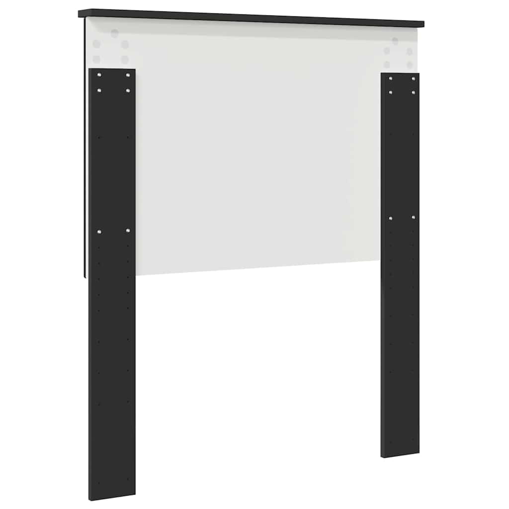 Testiera con testiera Rovere Nero 80 cm Legno multistrato