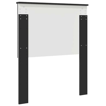 Testiera con testiera Rovere Nero 80 cm Legno multistrato