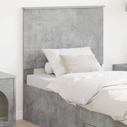 Testiera con testiera Grigio cemento 80 cm Legno multistrato | homemem39