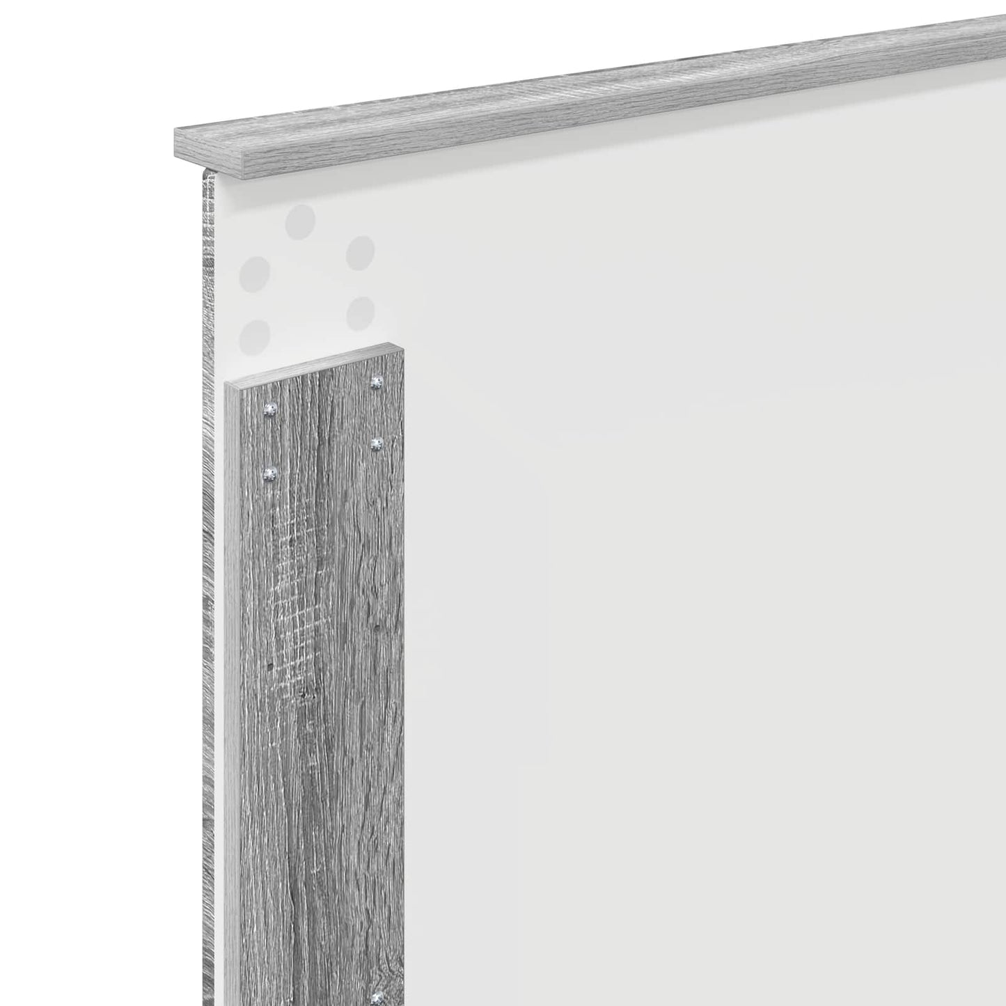 Testiera con testiera Grigio Sonoma 80 cm Legno multistrato