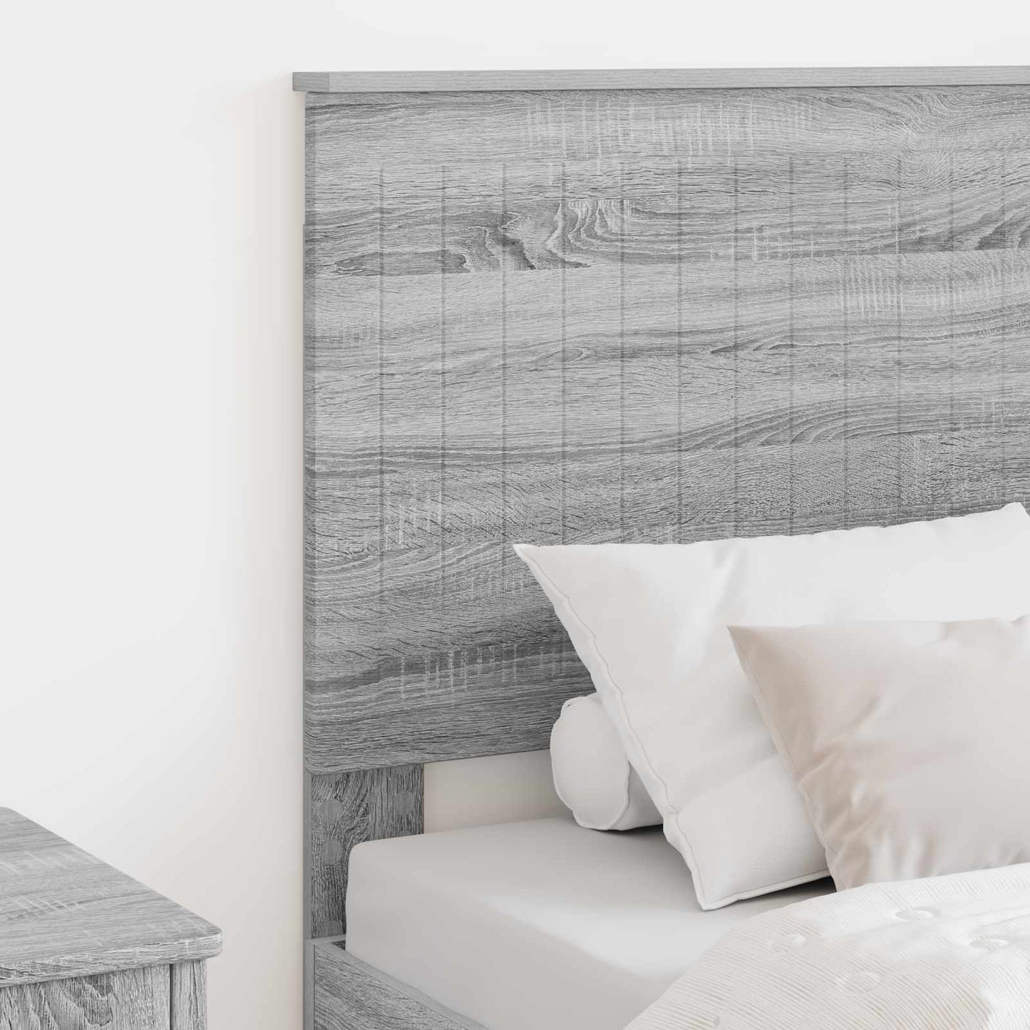 Testiera con testiera Grigio Sonoma 80 cm Legno multistrato