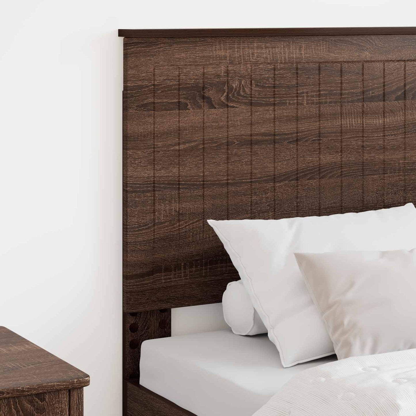 Testiera con testiera Rovere Marrone 80 cm Legno multistrato
