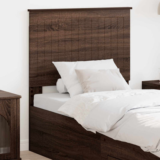 Testiera con testiera Rovere Marrone 80 cm Legno multistrato | homemem39