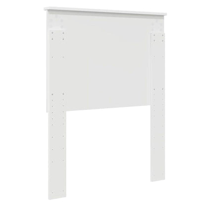 Testiera con testiera Bianco 75 cm Legno multistrato