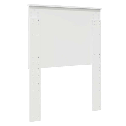 Testiera con testiera Bianco 75 cm Legno multistrato