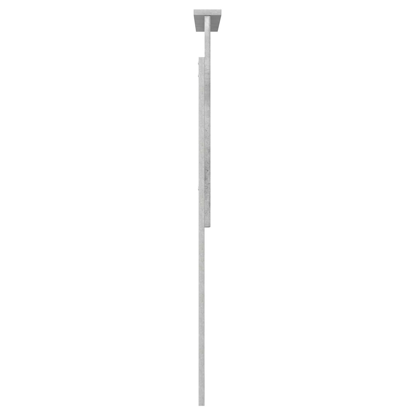 Testiera con testiera Grigio cemento 75 cm Legno multistrato | homemem39