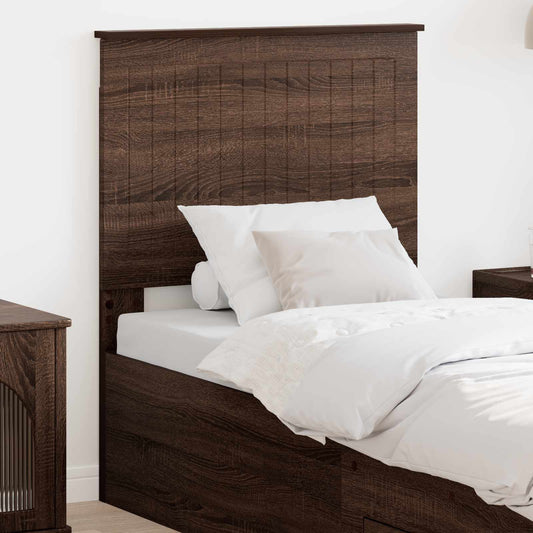 Testiera con testiera Rovere Marrone 75 cm Legno multistrato | homemem39