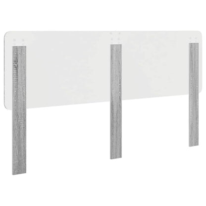 Testiera con testiera Grigio Sonoma 180 cm Legno multistrato