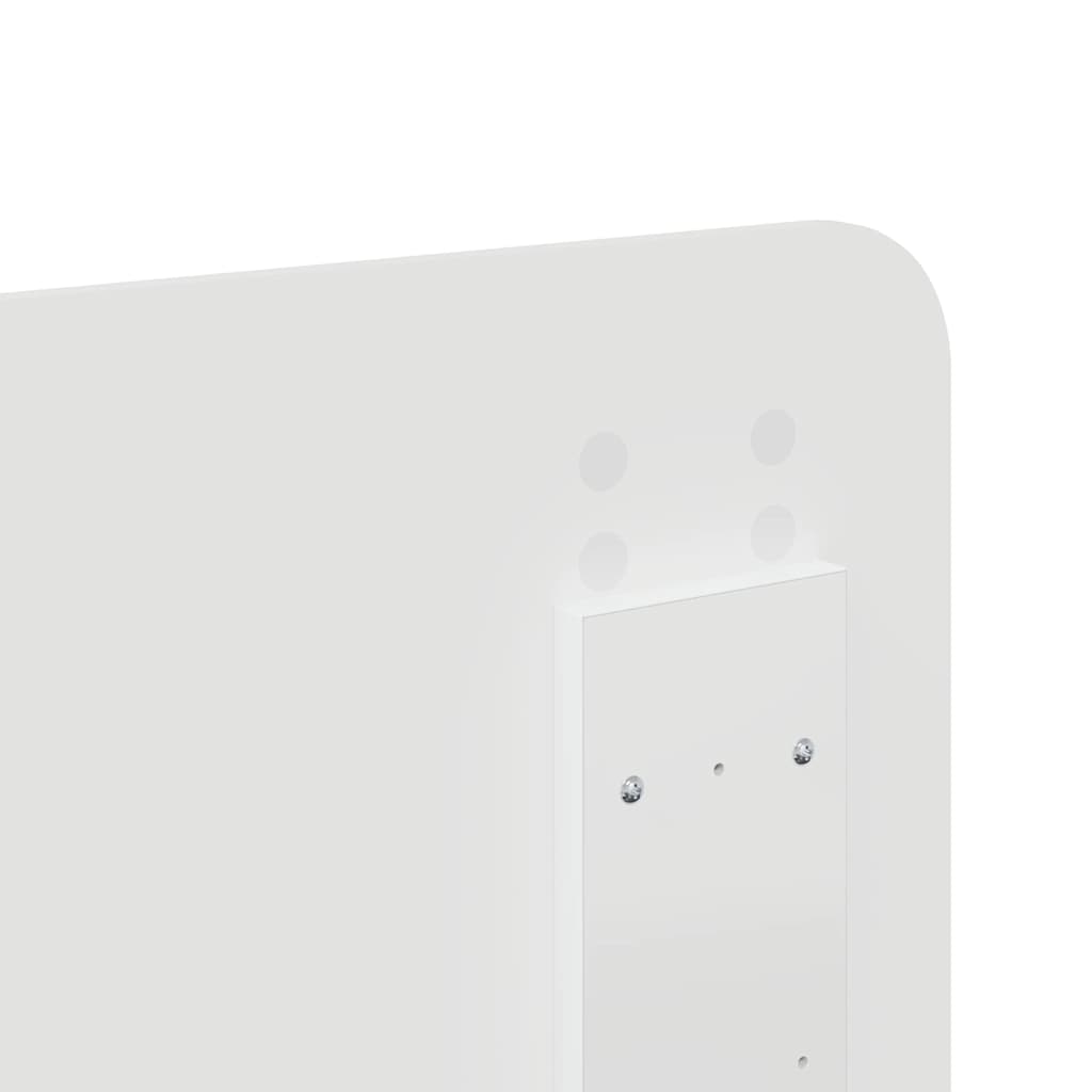 Testiera con testiera Bianco 160 cm Legno multistrato