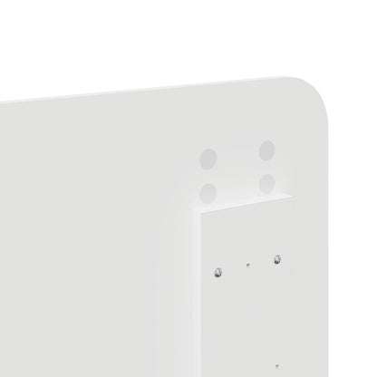 Testiera con testiera Bianco Lucido 140 cm Legno multistrato