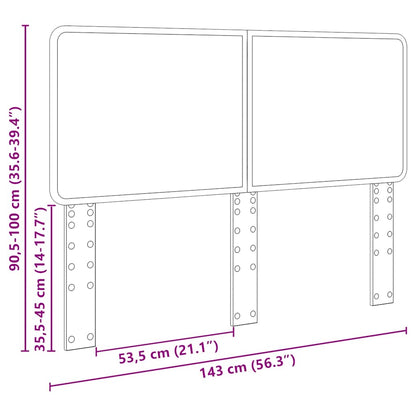 Testiera con testiera Rovere Marrone 140 cm Legno multistrato
