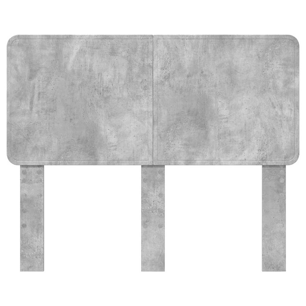 Testiera con testiera Grigio cemento 135 cm Legno multistrato