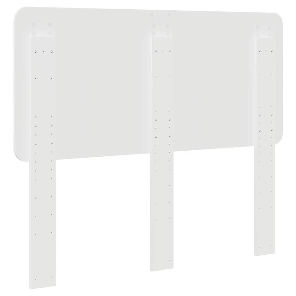 Testiera con testiera Bianco Lucido 135 cm Legno multistrato