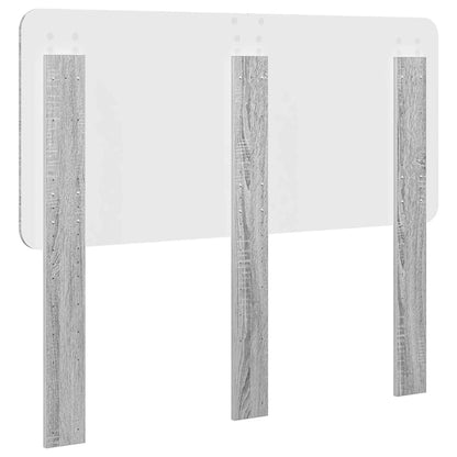 Testiera con testiera Grigio Sonoma 135 cm Legno multistrato