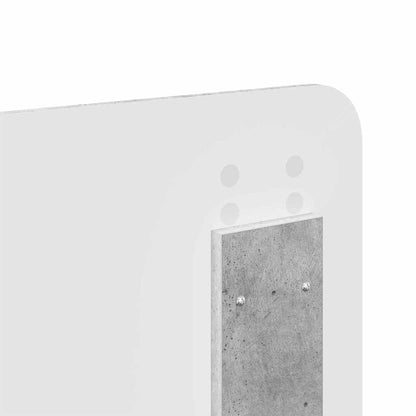 Testiera con testiera Grigio cemento 120 cm Legno multistrato