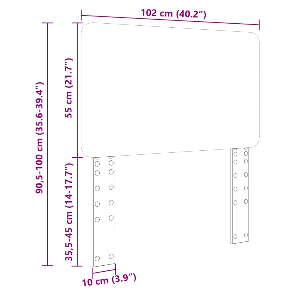 Testiera con testiera Legno vecchio 100 cm Legno multistrato