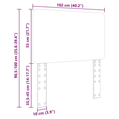 Testiera con testiera Legno vecchio 100 cm Legno multistrato