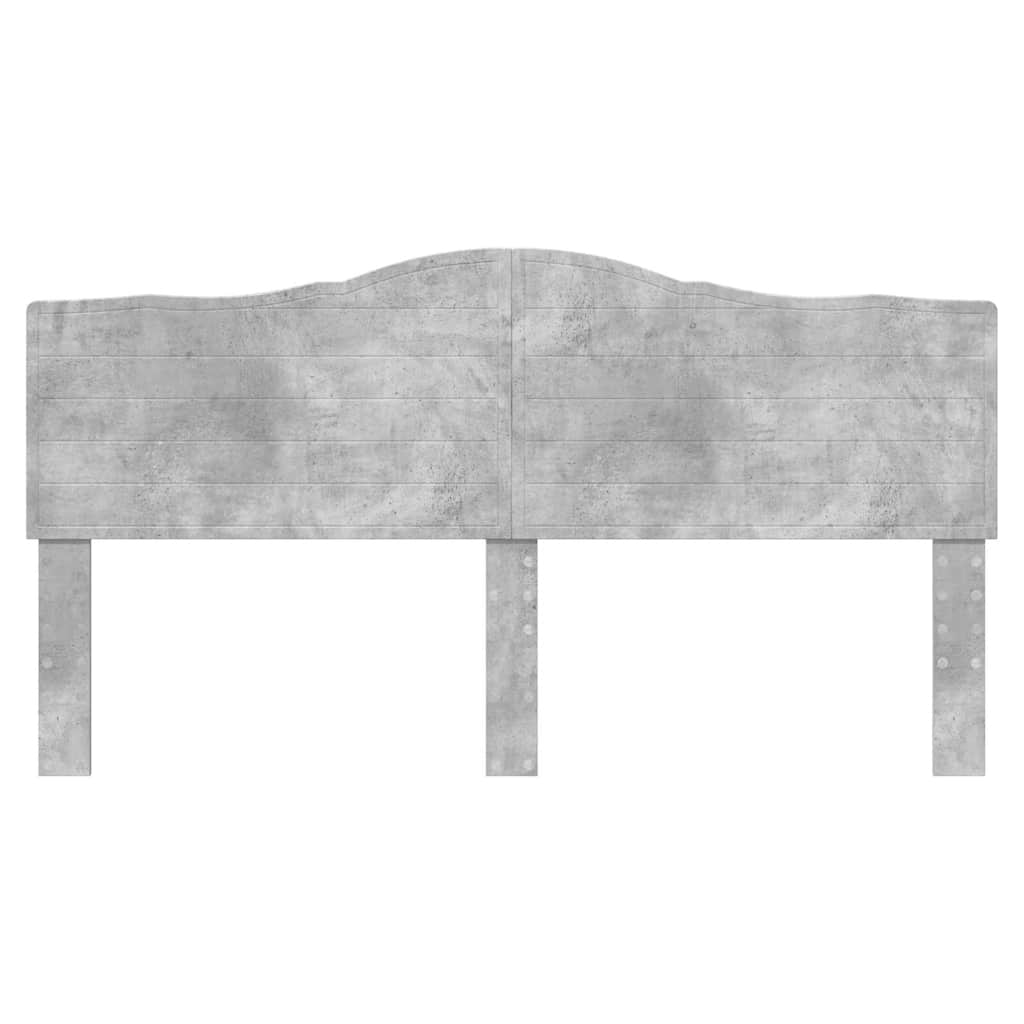 Testiera con testiera Grigio cemento 180 cm Legno multistrato