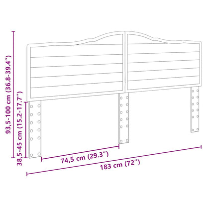 Testiera con testiera Legno vecchio 180 cm Legno multistrato