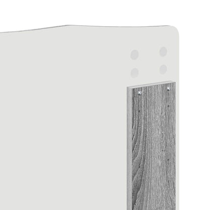 Testiera con testiera Grigio Sonoma 150 cm Legno multistrato