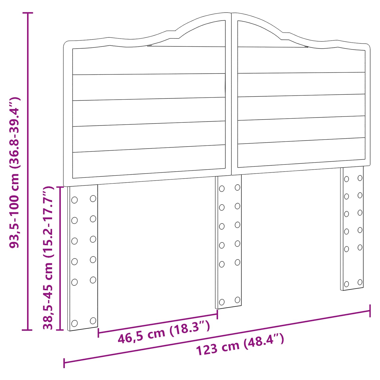 Testiera Rovere fumé Legno multistrato | homemem39