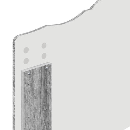 Testiera con testiera Grigio Sonoma 100 cm Legno multistrato