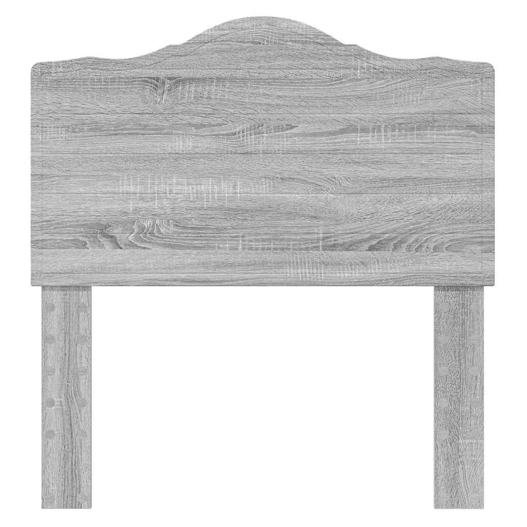 Testiera con testiera Grigio Sonoma 90 cm Legno multistrato