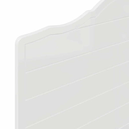 Testiera con testiera Bianco Lucido 80 cm Legno multistrato