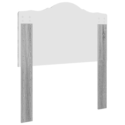 Testiera con testiera Grigio Sonoma 80 cm Legno multistrato