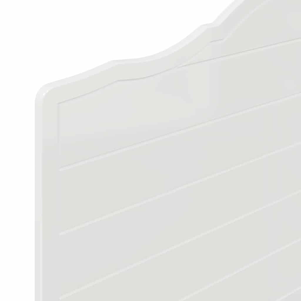 Testiera con testiera Bianco Lucido 75 cm Legno multistrato