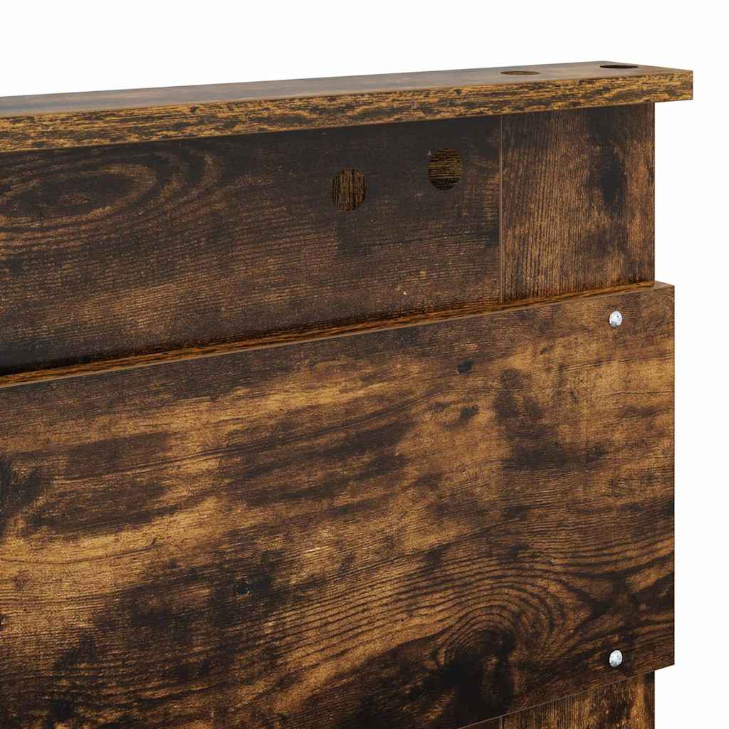 Testiera con testiera Rovere fumé 140 cm Legno multistrato