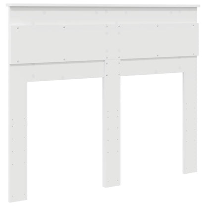 Testiera con testiera Bianco 135 cm Legno multistrato