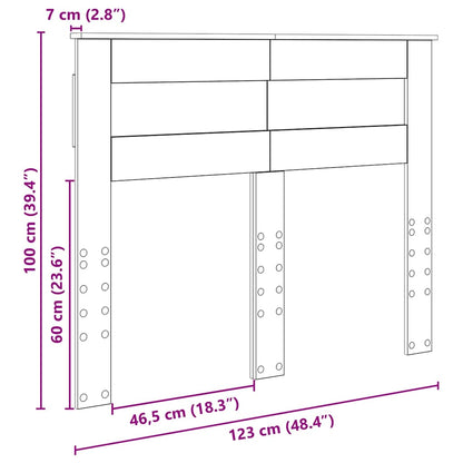 Testiera con testiera Legno vecchio 120 cm Legno multistrato