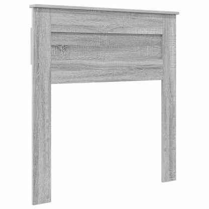 Testiera con testiera Grigio Sonoma 75 cm Legno multistrato