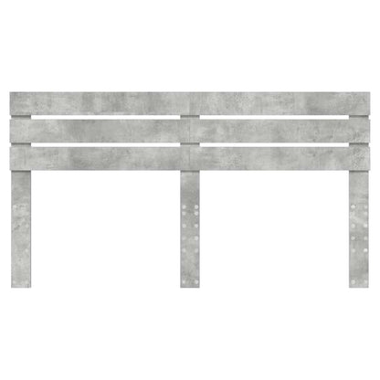 Testiera con testiera Grigio cemento 180 cm Legno multistrato