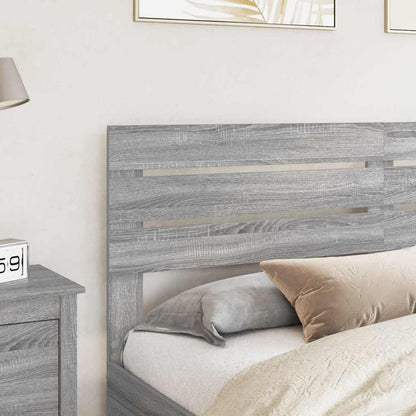 Testiera con testiera Grigio Sonoma 180 cm Legno multistrato