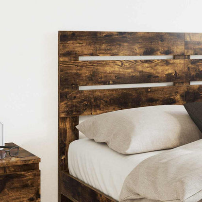 Testiera con testiera Rovere fumé 135 cm Legno multistrato