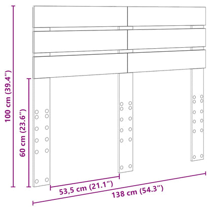 Testiera Rovere artigianale 135 cm Legno multistrato