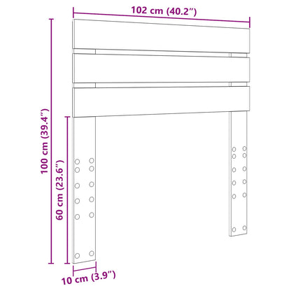 Testiera Grigio cemento Legno multistrato | homemem39