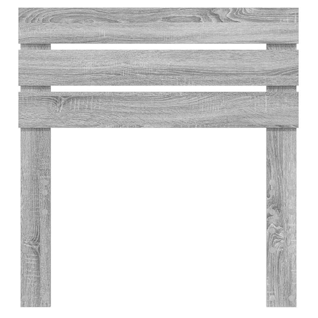 Testiera con testiera Grigio Sonoma 80 cm Legno multistrato