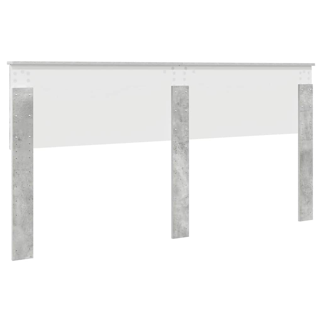 Testiera con testiera Grigio cemento 200 cm Legno multistrato