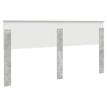 Testiera con testiera Grigio cemento 200 cm Legno multistrato