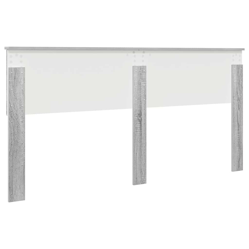 Testiera con testiera Grigio Sonoma 200 cm Legno multistrato