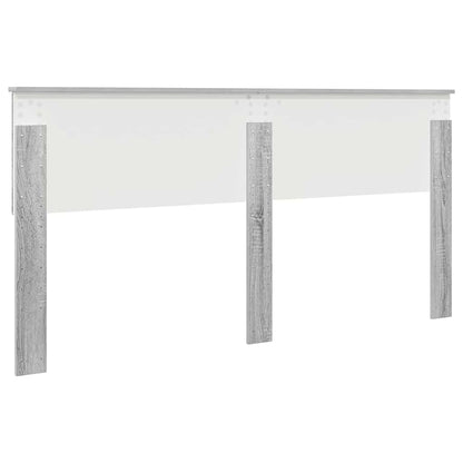 Testiera con testiera Grigio Sonoma 200 cm Legno multistrato