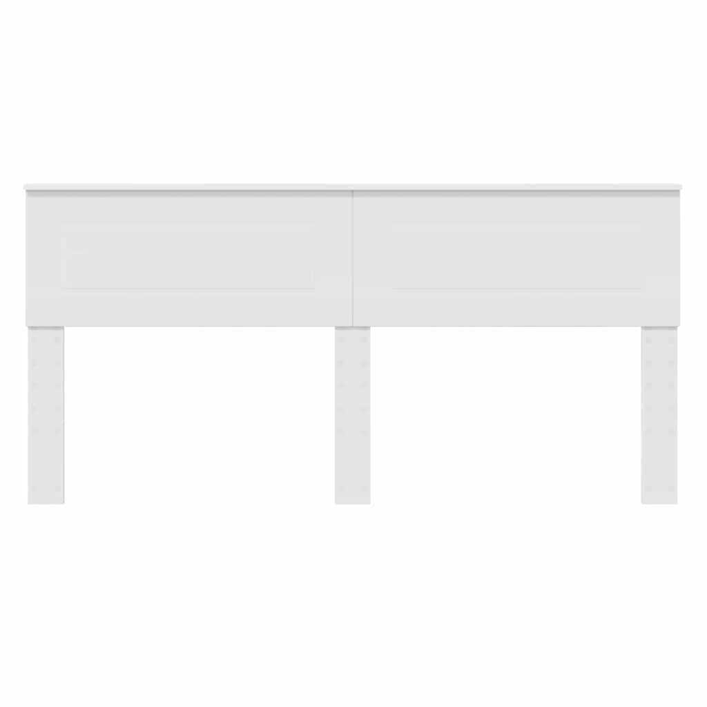 Testiera con testiera Bianco 180 cm Legno multistrato