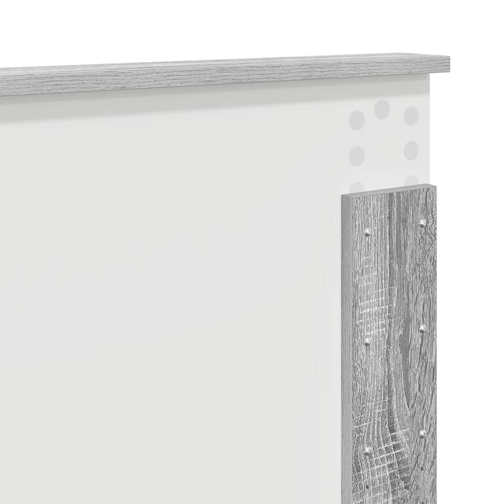 Testiera con testiera Grigio Sonoma 180 cm Legno multistrato