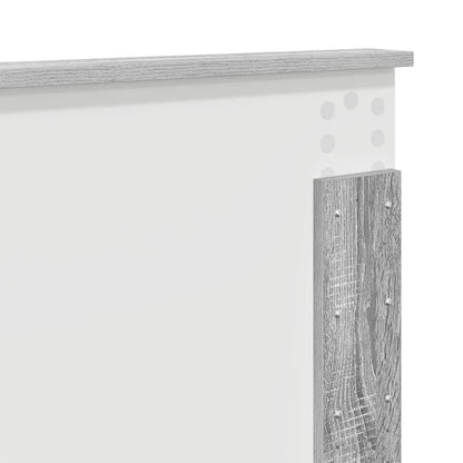 Testiera con testiera Grigio Sonoma 180 cm Legno multistrato