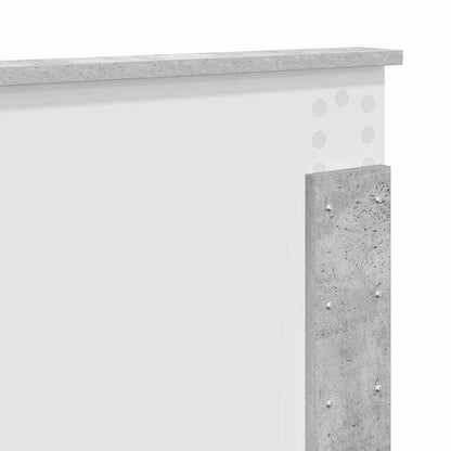 Testiera con testiera Grigio cemento 160 cm Legno multistrato