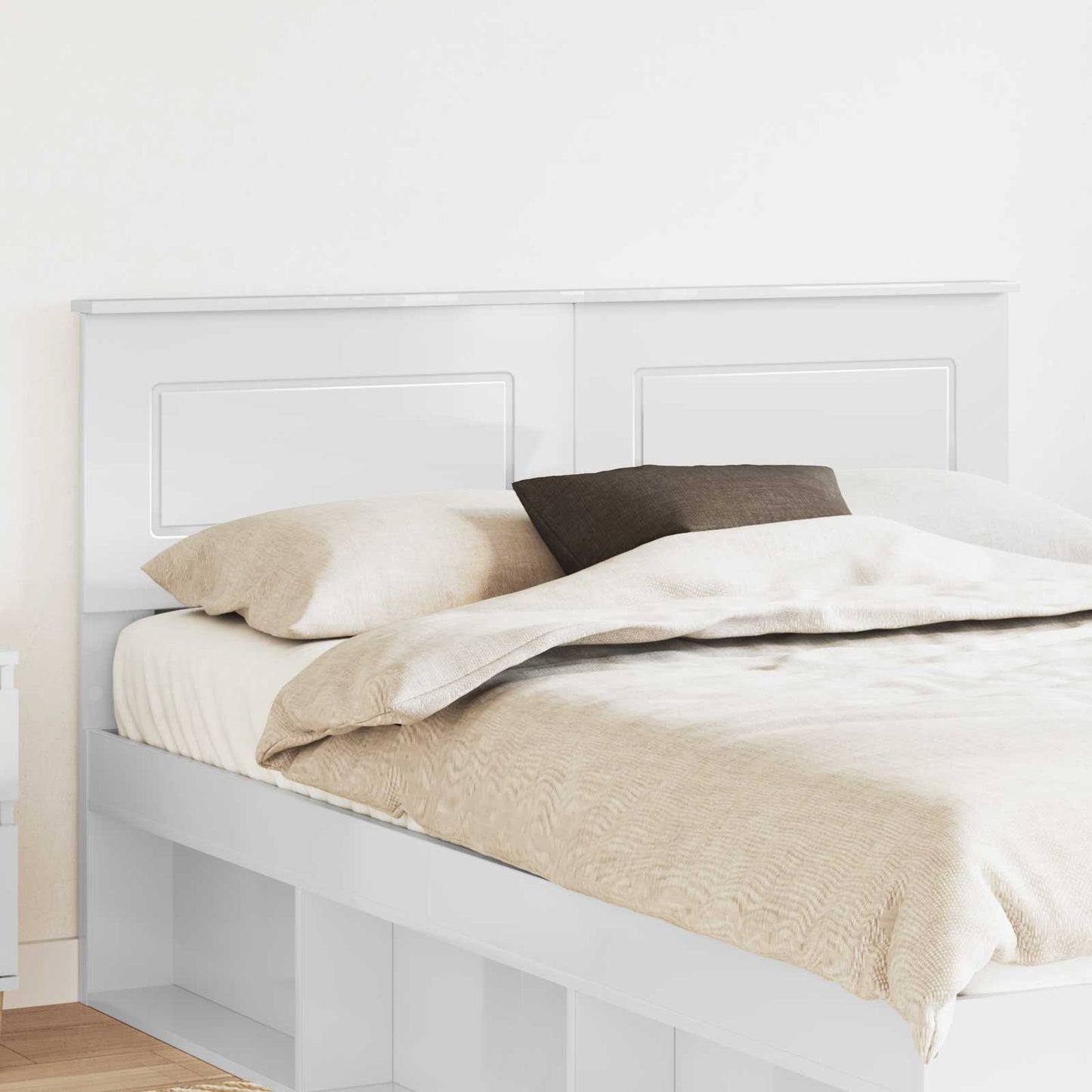 Testiera Bianco Lucido Legno ingegnerizzato