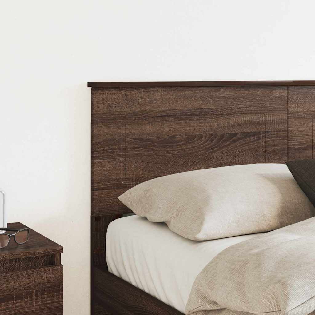 Testiera con testiera Rovere Marrone 160 cm Legno multistrato